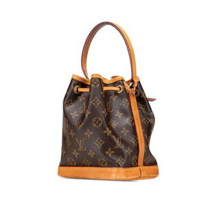 Louis Vuitton Brown Monogram Handbag Noe Leather